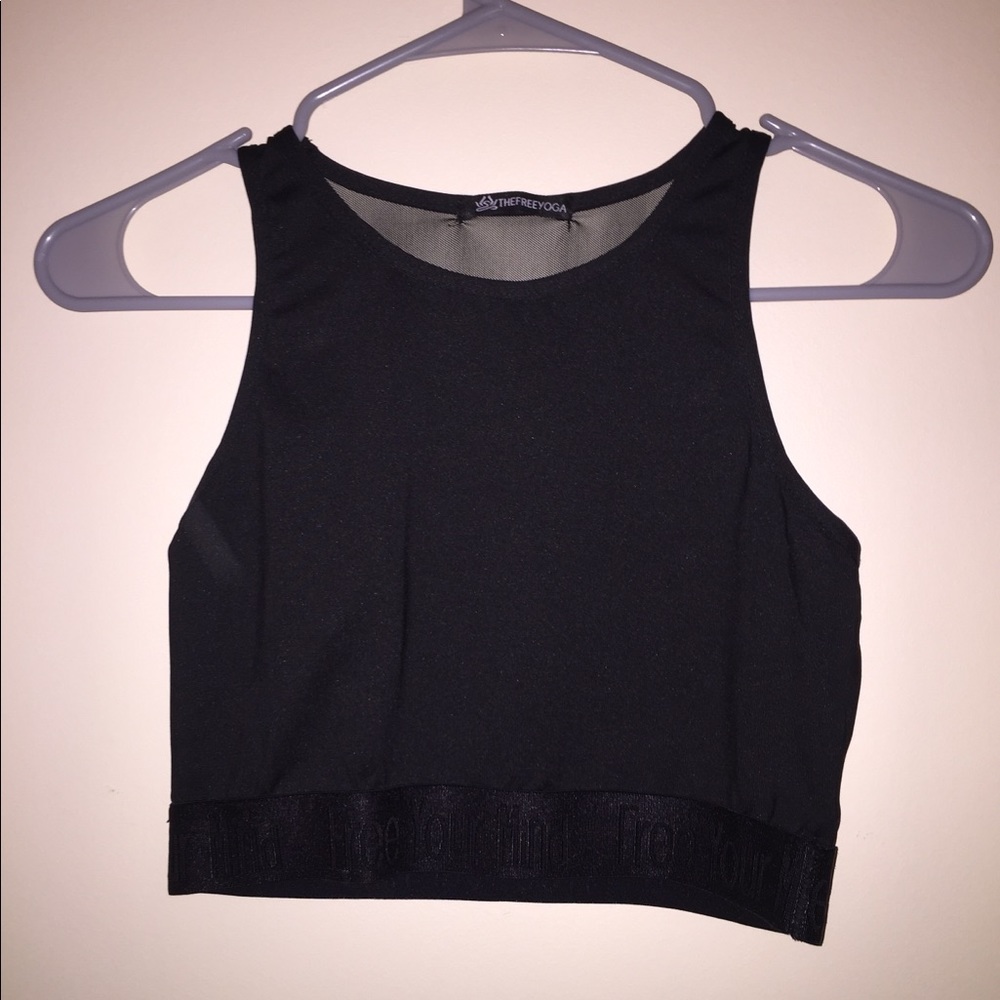 Black crop top